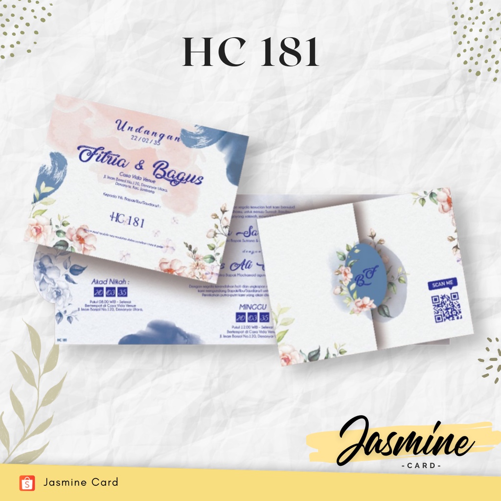 BLANGKO UNDANGAN PERNIKAHAN TERMURAH HC 181