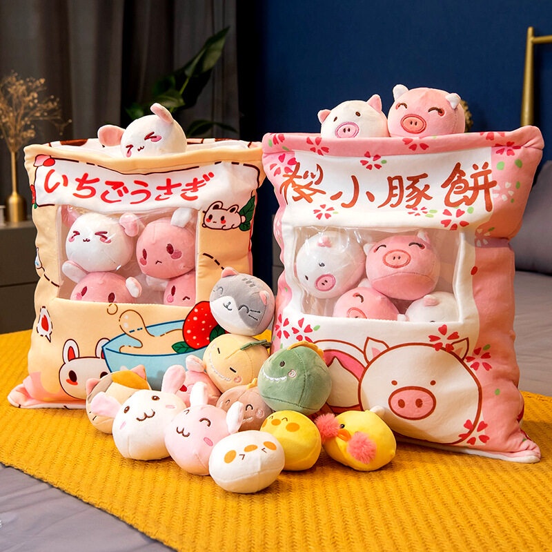 Bantal Pudding Boneka Snack Impor