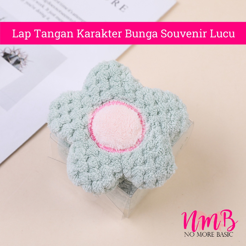 Lap tangan karakter bunga souvenir lucu