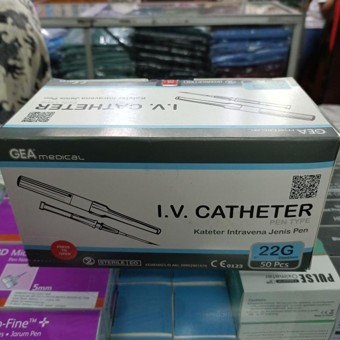 IV catheter 22 G Gea jarum infus 22 G Gea abocath 22 G Gea