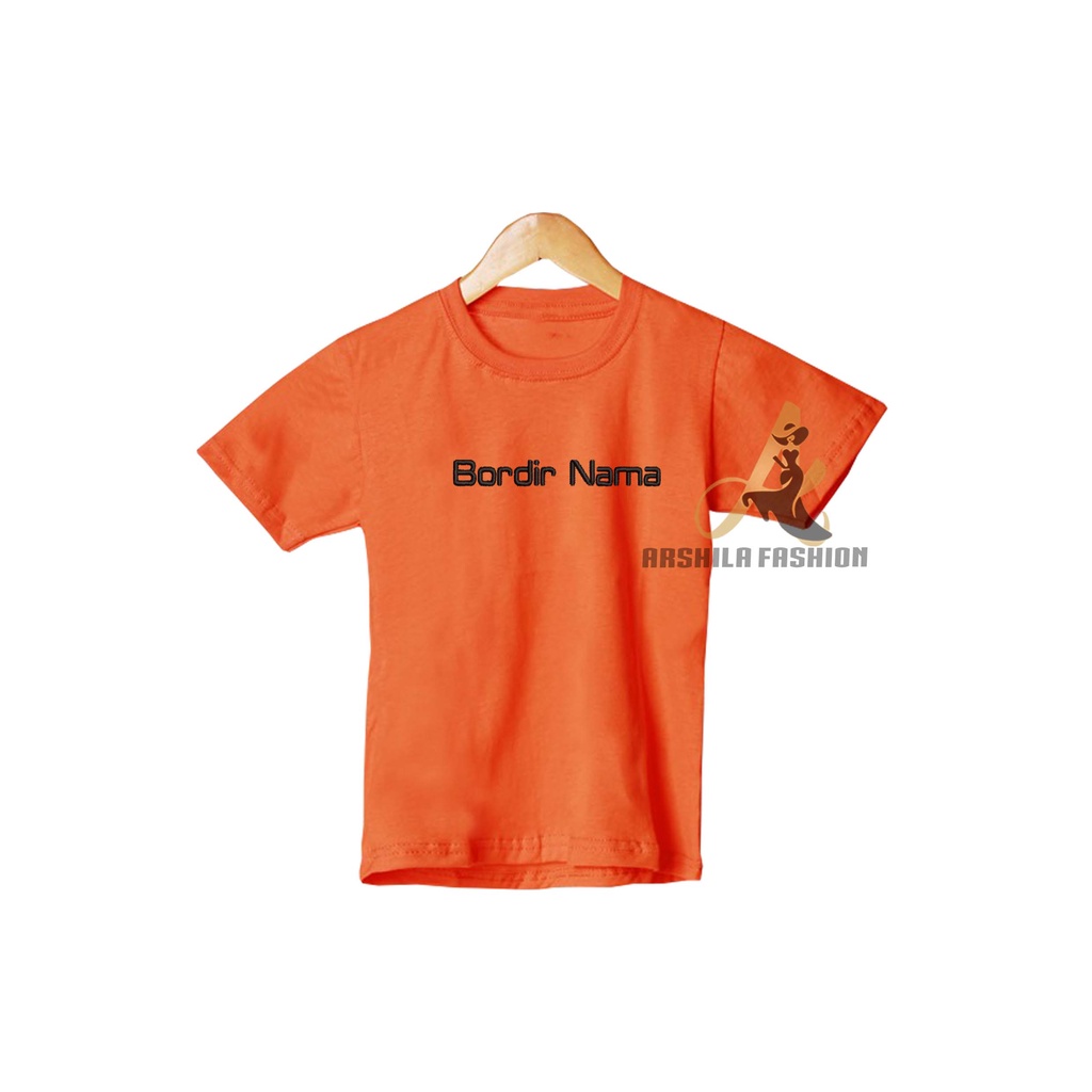 KAOS POLOS ANAK Combed 30 S Gratis Bordir Nama