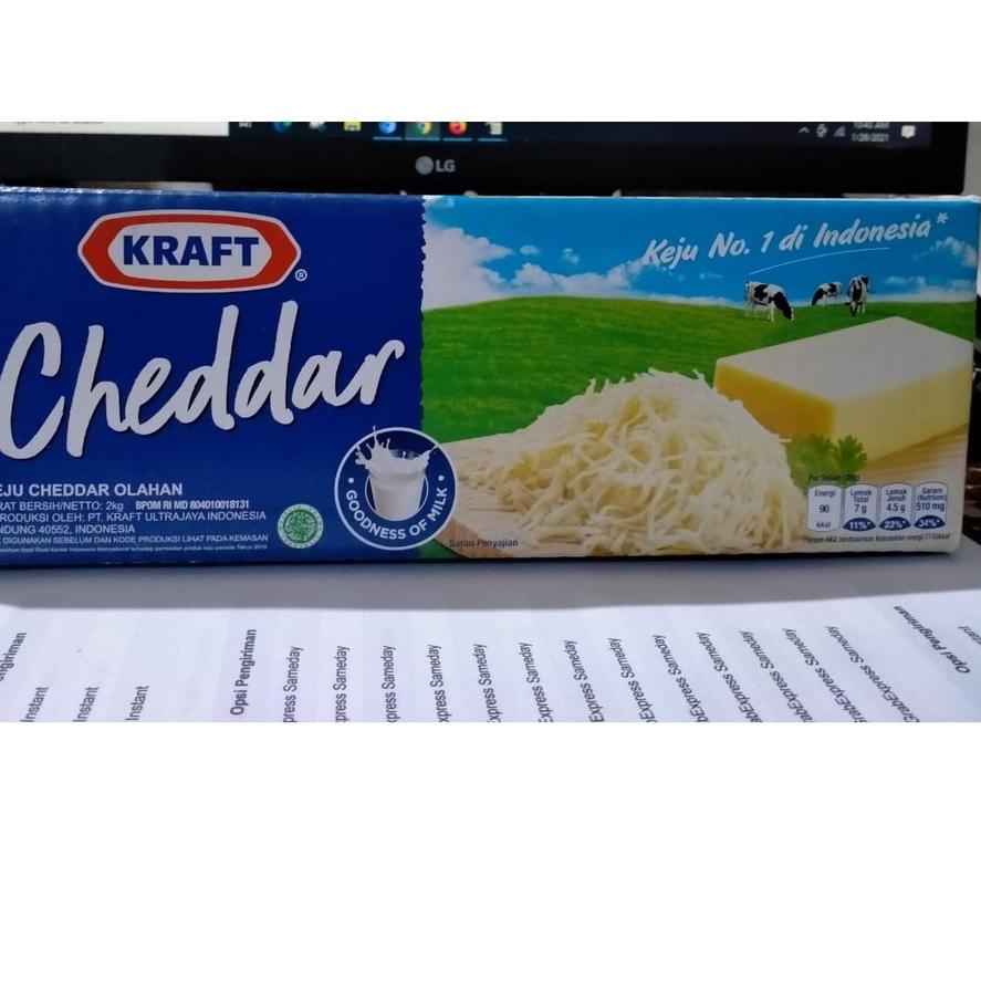 

✷ Keju Cheddar Kraft 2kg - Keju Kraft ✳