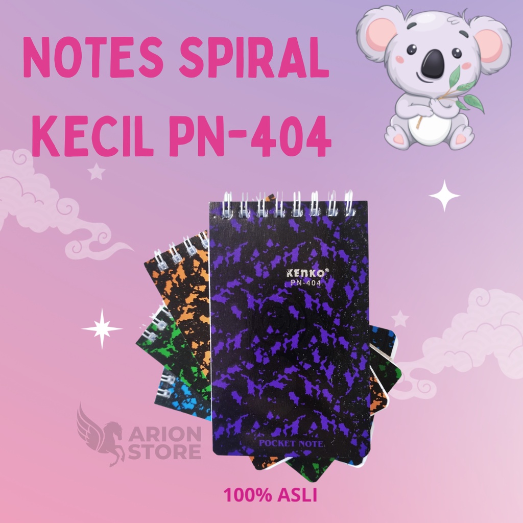 

[ARION STORE] Buku Notes Kecil Pocket Kenko PN-404 / Notes Spiral Pocket/ Pocket Note/ Notebook Pocket Spiral / Notes [PCS]