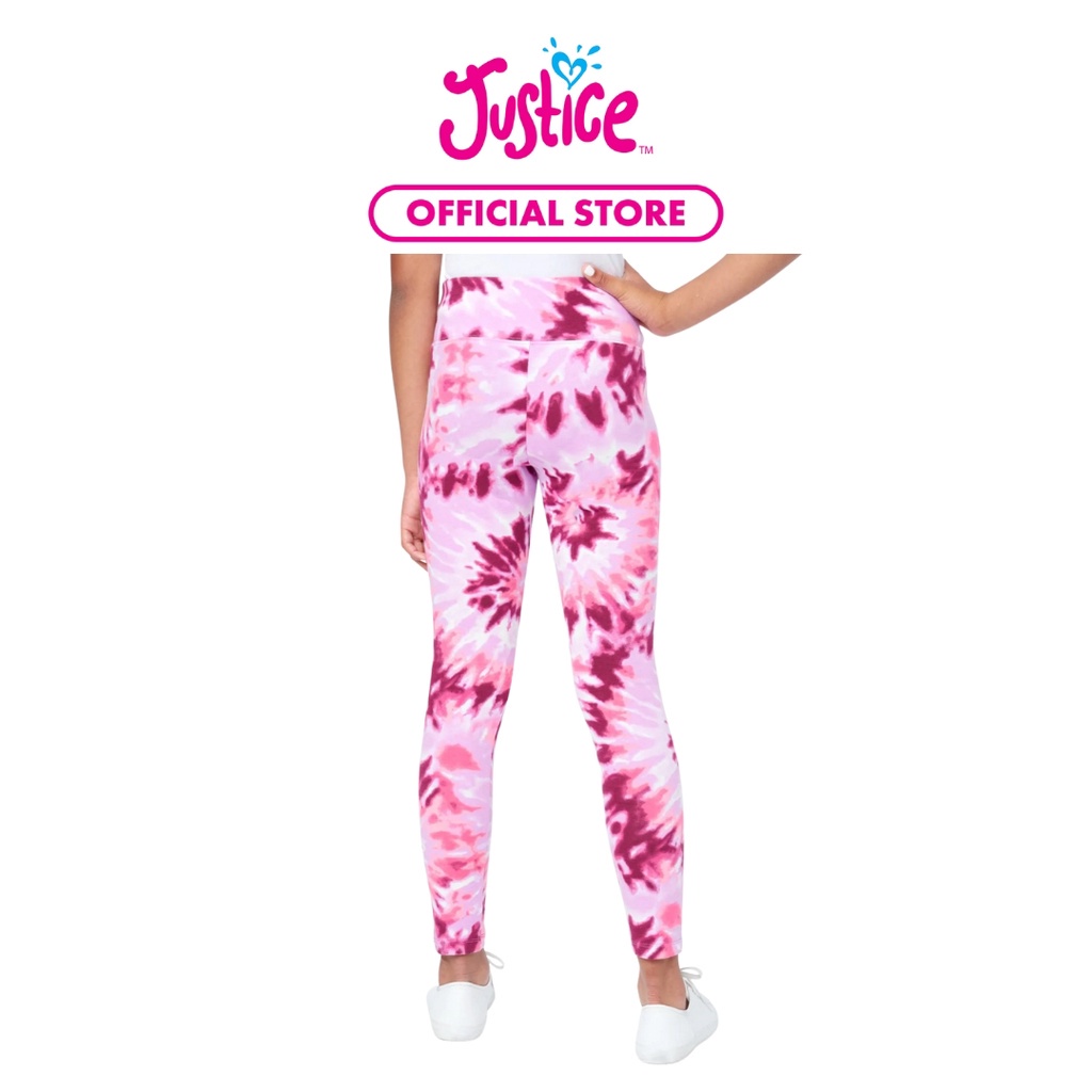 Justice Girls Tie Dye Aop Legging - Celana Panjang Anak Perempuan (Pink)