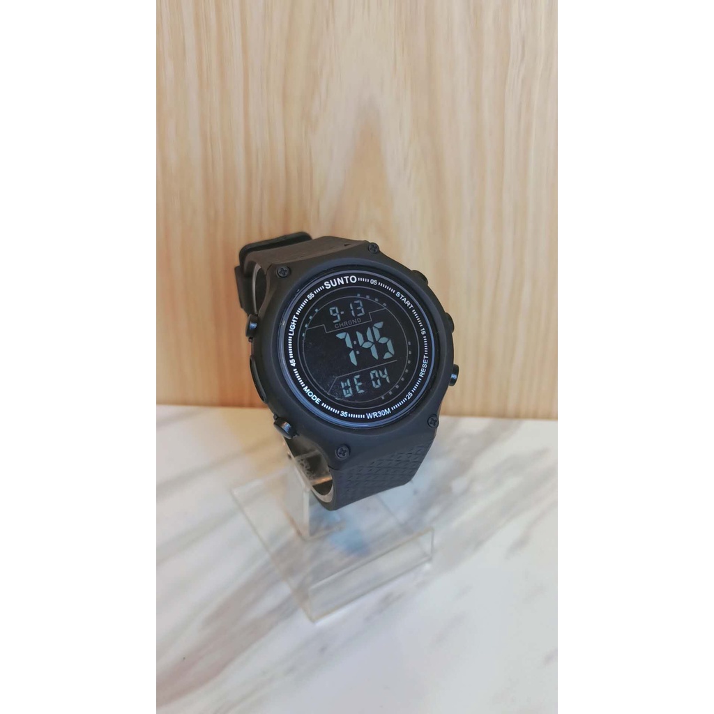 COD - Jam Tangan couple Pria Wanita Sunto Skymax Digital Rubber Sporty Bisa berenang