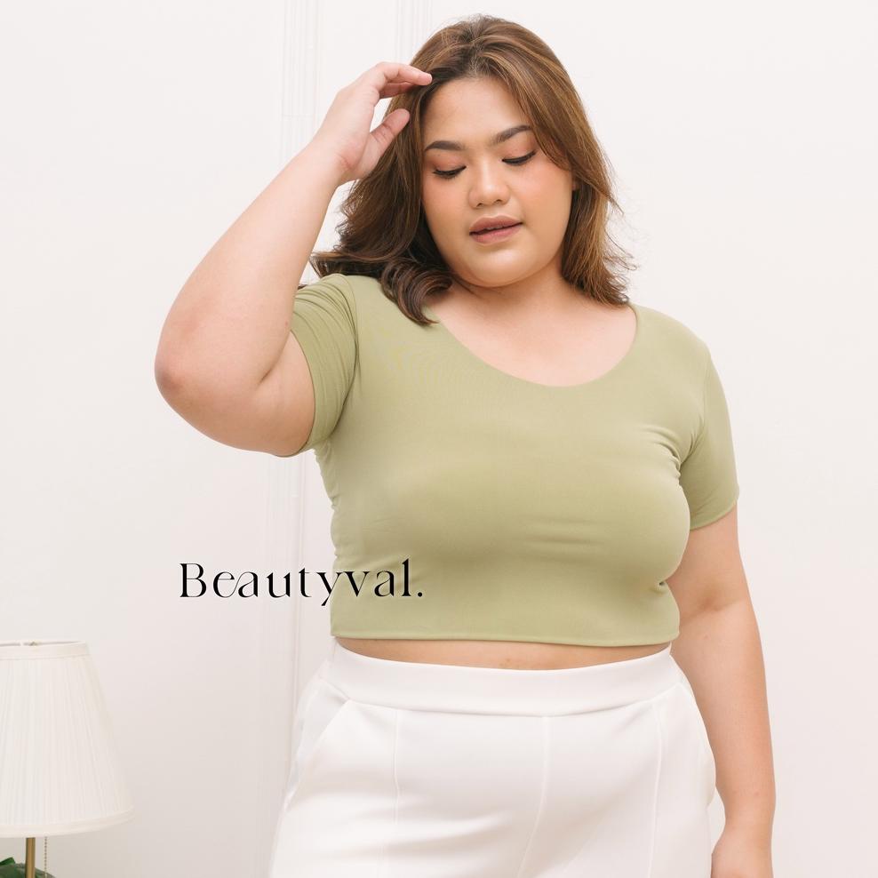 LANGSUNG ATC SQUARE CROP TOP TEE BIG SIZE KAOS CROP CROPTOP JUMBO