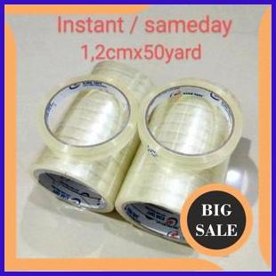 

Selotip Selotape Isolasi Bening Setengah 1/2 Inch Bening Lakban Premium Quality 1M4R23 accessories