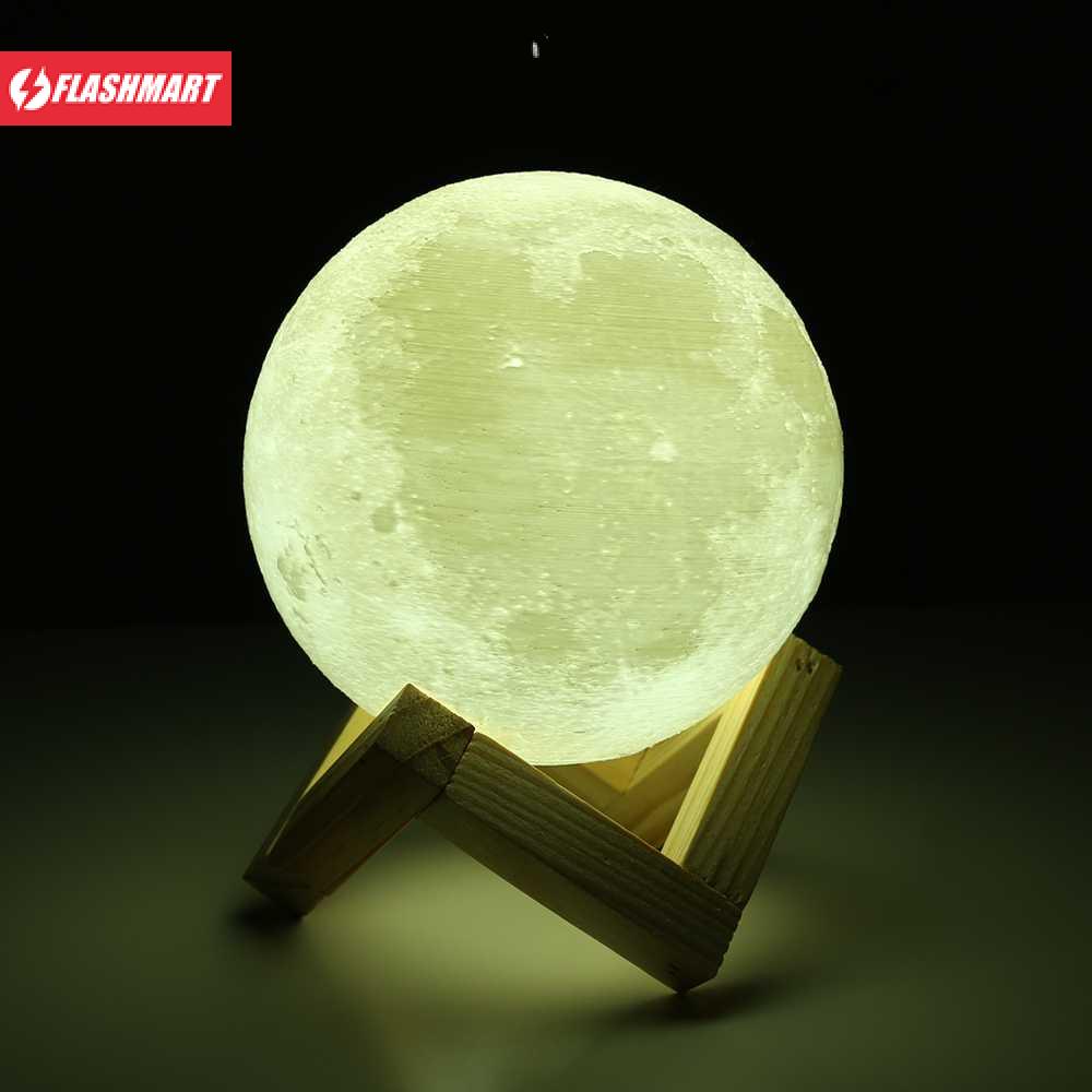 Flashmart Lampu Tidur Bulan 3D Moonlight 2 Color 8cm 0.5W 5V - LD002701