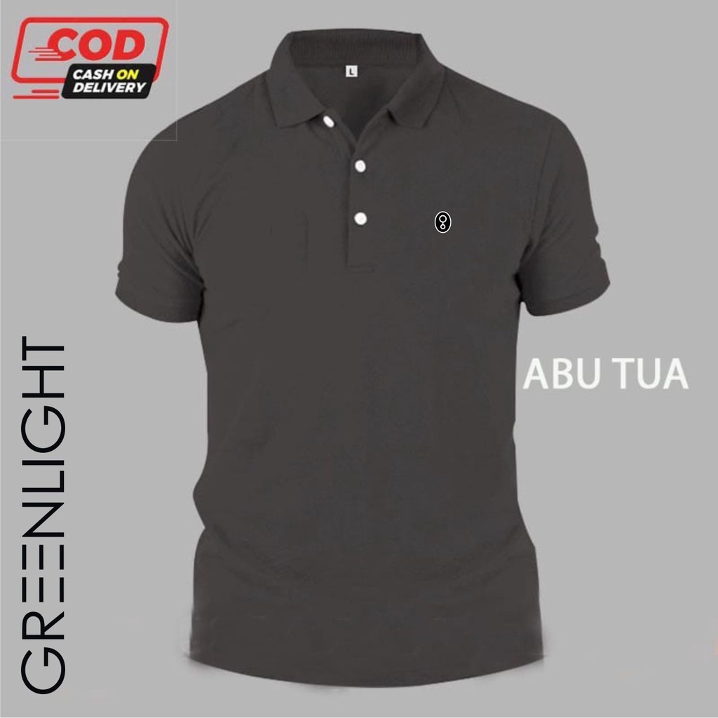 KAOS POLO SHIRT GREENLIGHT BAHAN PREMIUM LACOST CVC Lengan Pendek BEST SELLER