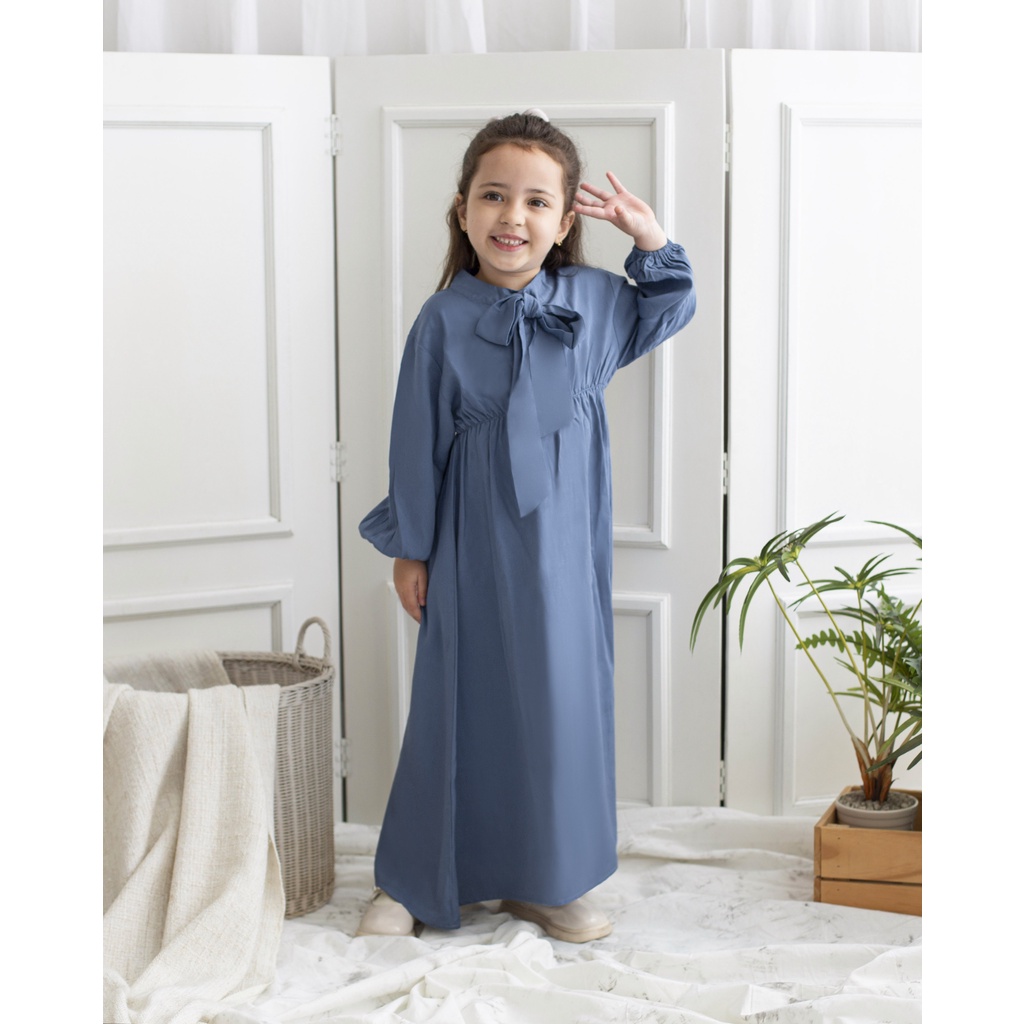 KHALISSA MAXI DRESS | Dress Anak Perempuan | Dress Anak Lengan Panjang | Gamis Anak | Baju Muslim Anak | Dress Rayon Anak