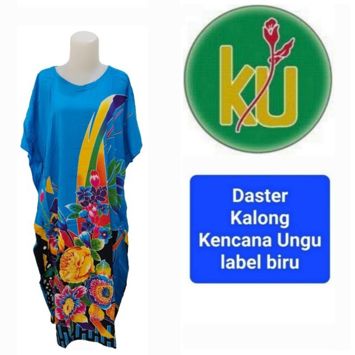 daster kekinian Daster Kalong Kencana Ungu label Biru N4I6 daster rayon best seller bayar di tempat 