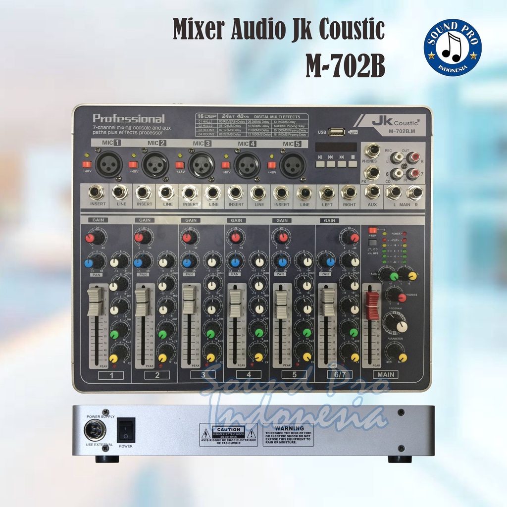 Mixer JK Coustic M 702 B Mixer 4 Channel