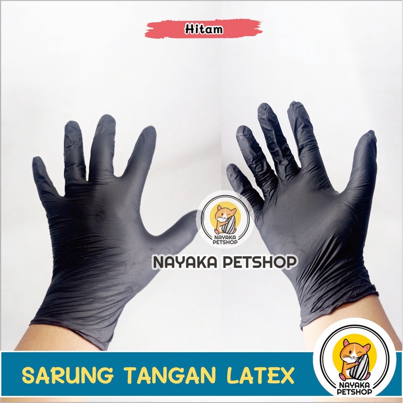 Sarung Tangan Karet Latex Hewan Anti Kotor Basah Hamster Sugar Glider Kucing Musang