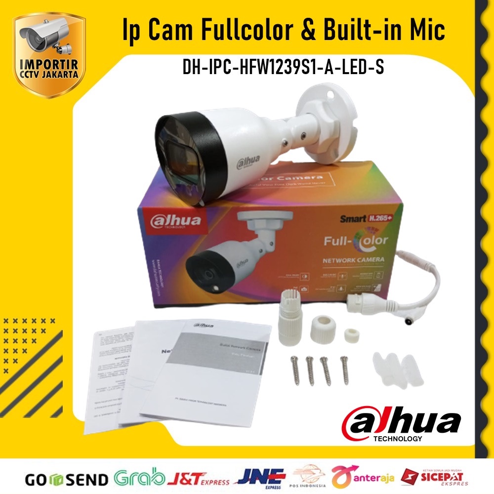 CCTV IP Cam DAHUA Fullcolor Built-in Mic 2MP ICJ