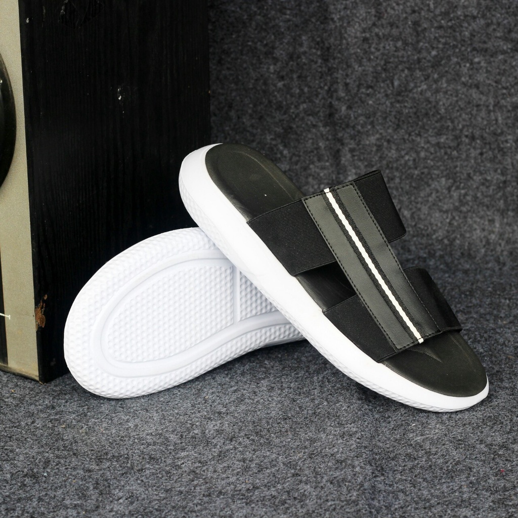 Sandal Slide Casual Pria Original Sendal Slop Keren Kasual Ringan Enoz Laporta