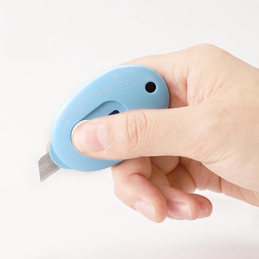 MMM Cutter Mini Portable Bentuk Oval Mini Cutter Wortel Polos Travel Kit Pemotong Kertas Paper Cutter Lucu