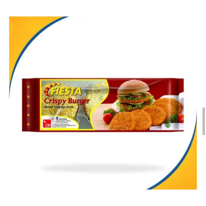 

fiesta crispy burger daging ayam 360 gram