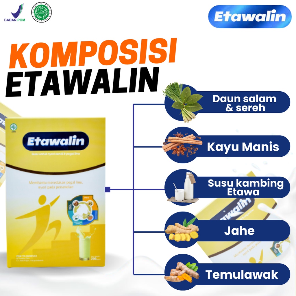 ETAWALIN – Susu Kambing Etawa Tingkatkan Kepadatan &amp; Kesehatan Tulang Sendi Anti Pengapuran Sendi - Bayar Ditempat