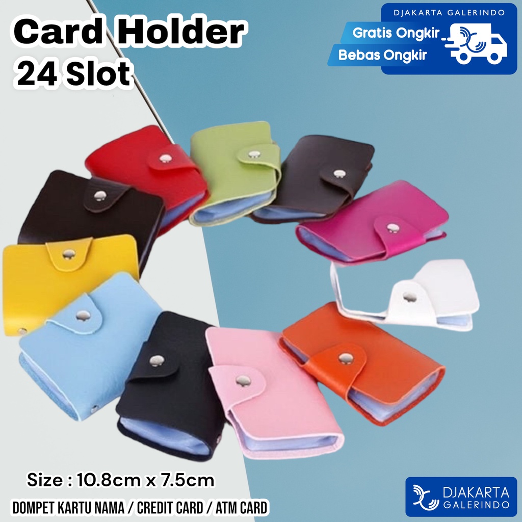 Card holder 24 Slot Dompet Kartu Nama Kulit 24 Slot