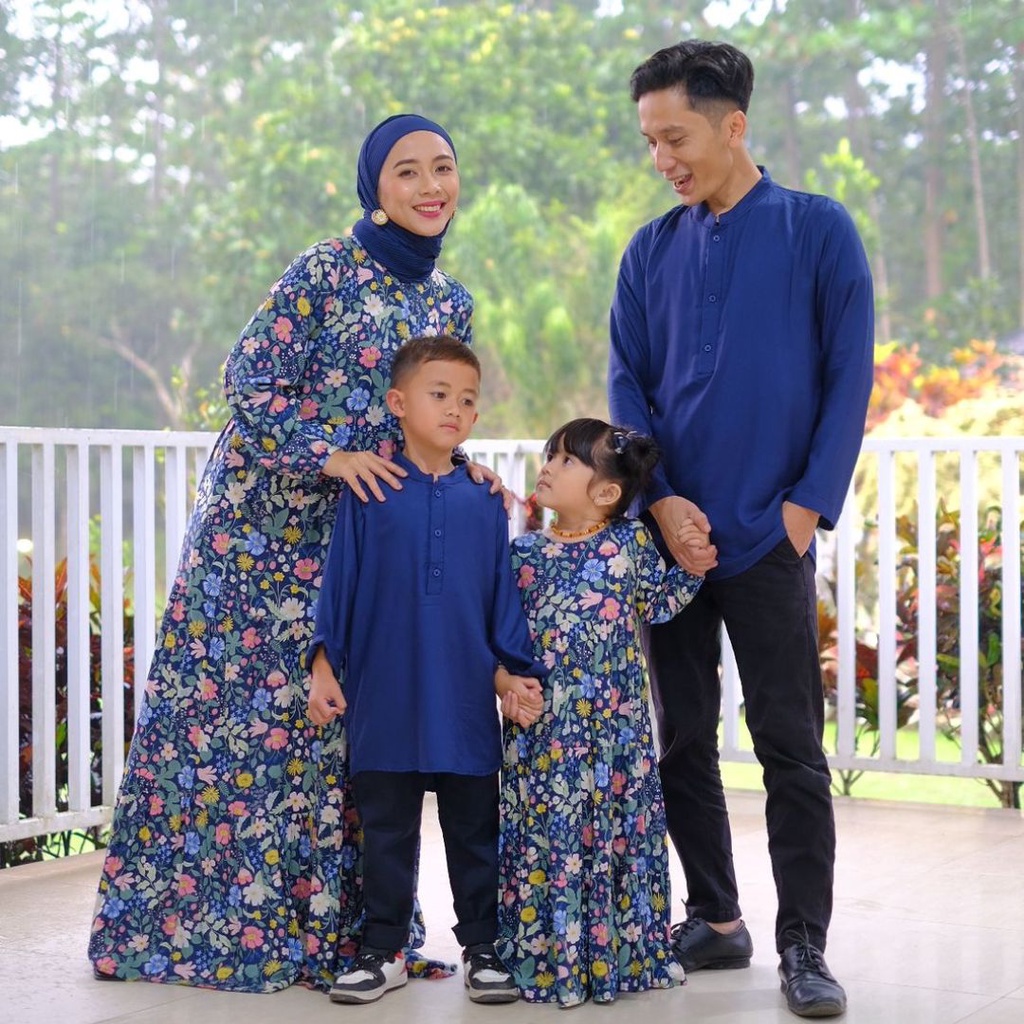 Ghazu - Flowery Family Set | Baju Couple Keluarga | Baju Keluarga | Dress