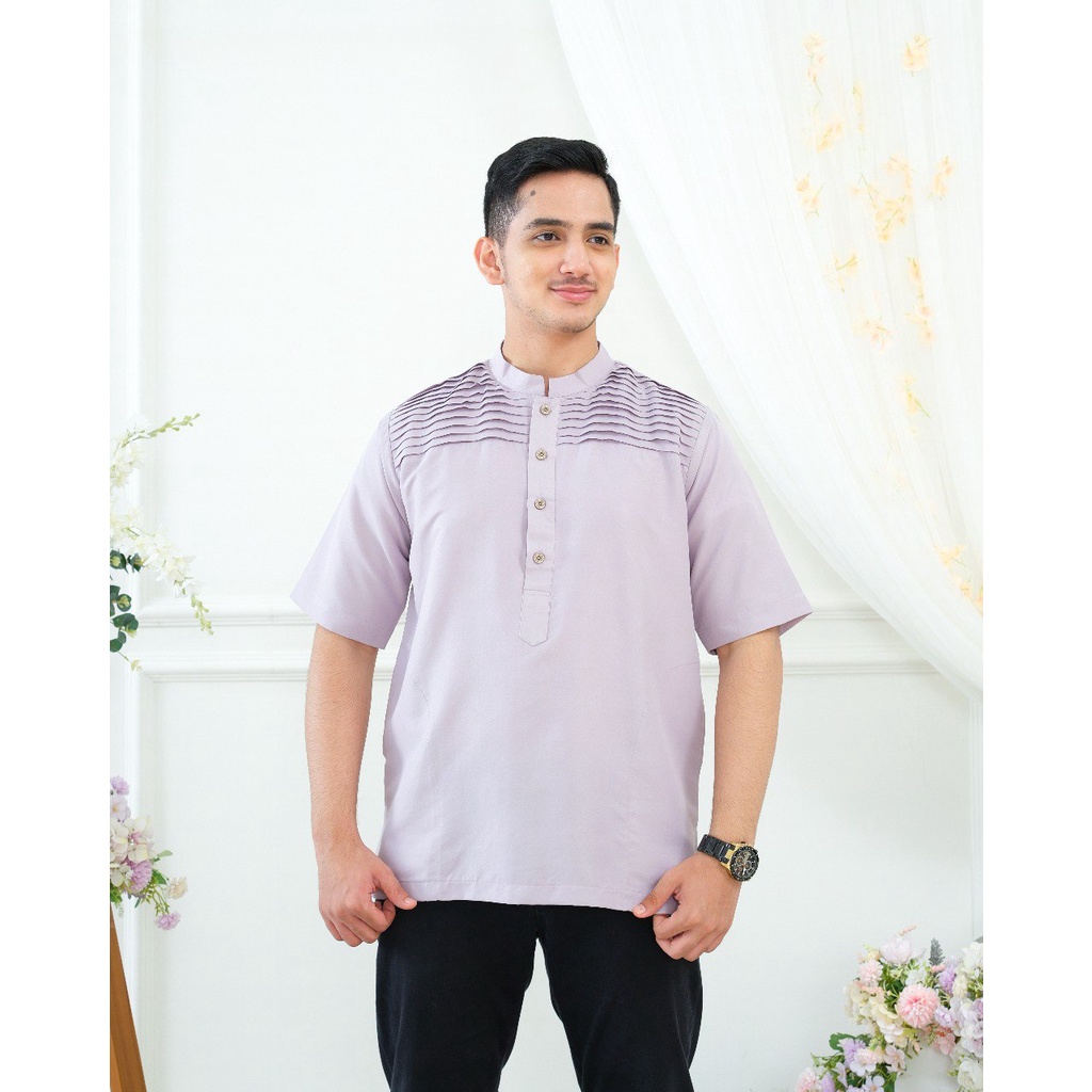 Faaz Kemko Dewasa - Kemeja Koko Dewasa Lengan Pendek Stylish by Riskirich