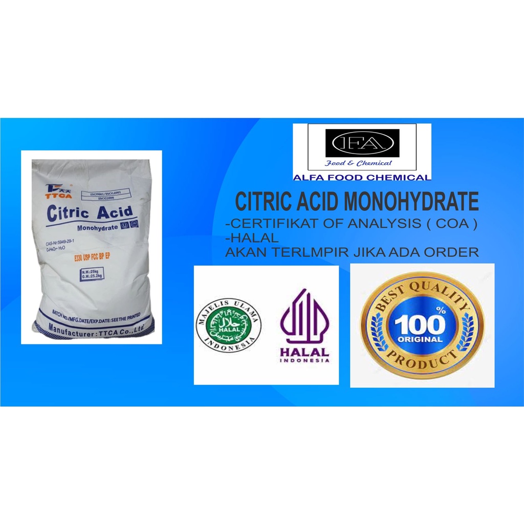 CITRIC ACID MONO/CITRUN/ASAM SITRAT