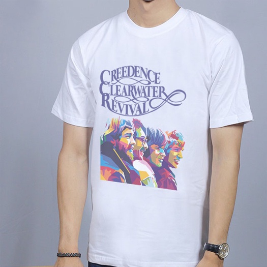 Kaos Creedence Clearwater Revival CCR BAND Tshirt Casual 100% Cotton [BISA COD]