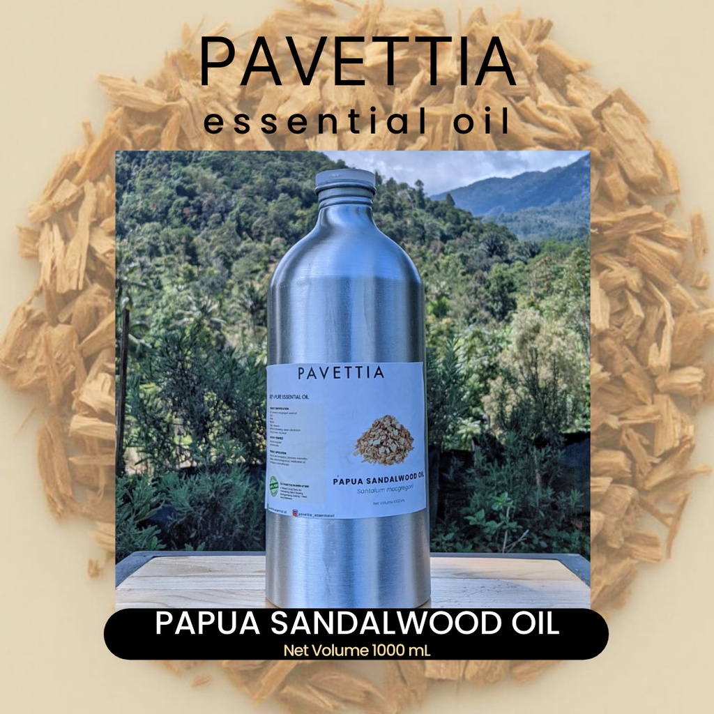 1000 ml - Minyak atsiri cendana papua / Papua sandalwood essential oil (Santalum mcgregorii)