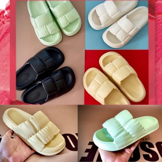 Sandal Selop Wanita Karet Casual Gosome Terbaru Bahan Karet Fashion Korea