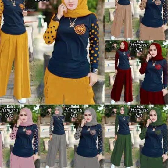 VS - SET KULOT HIMARU / SETELAN HIMARU KULOT / STELAN HIMARU KULOT / FASHION WANITA TEARU