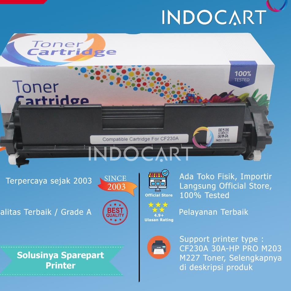 Promo Toner Cartridge Compatible CF230A 30A-Printer HP M203 M227-New Chip