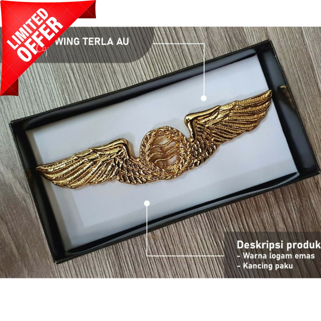 Brivet Wing Terla AU TNI / Militer  AU Brivet Pin Wing