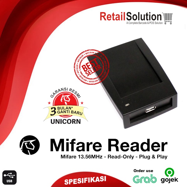 Enibit RC10C Mifare RFID Reader 13.56MHz - Pembaca Kartu Elektronik