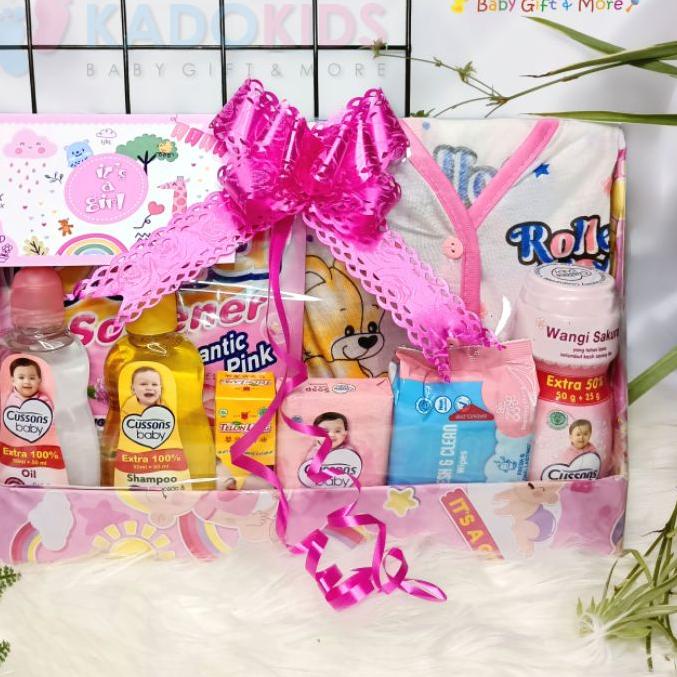 ● KADO BAYI BARU LAHIR PAKET LAHIRAN PERLENGKAPAN BAYI DENGAN 1 SET BAJU BAYI ➬