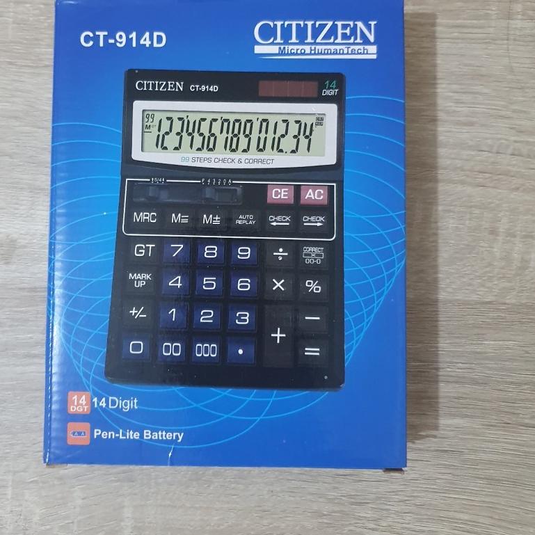

☚ Kalkulator / calculator CITIZEN Besar 14 Digit CT 914D ✿