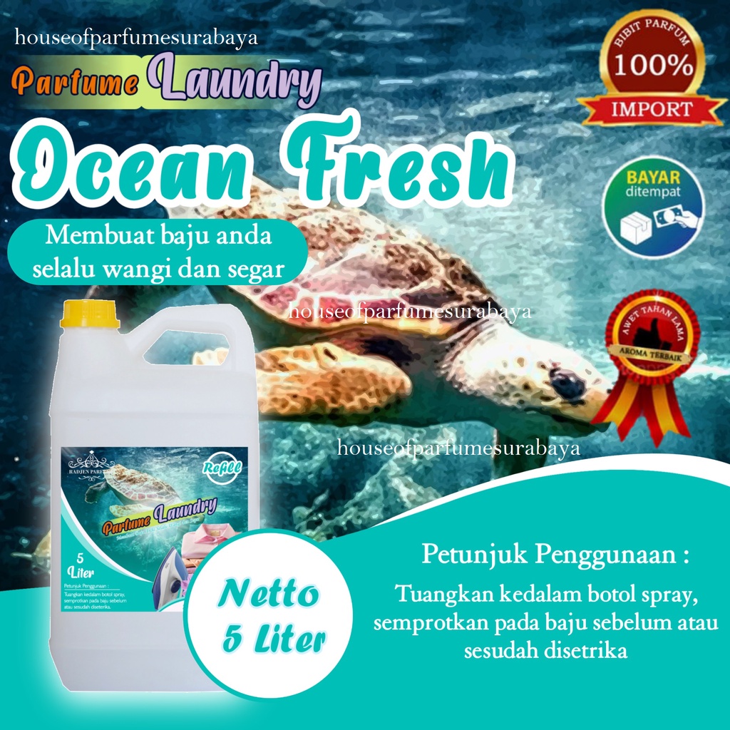 Parfum Laundry Aroma Ocean Fresh - Pewangi Laundry Aroma Ocean Fresh - Parfum Tahan Lama Aroma Ocean