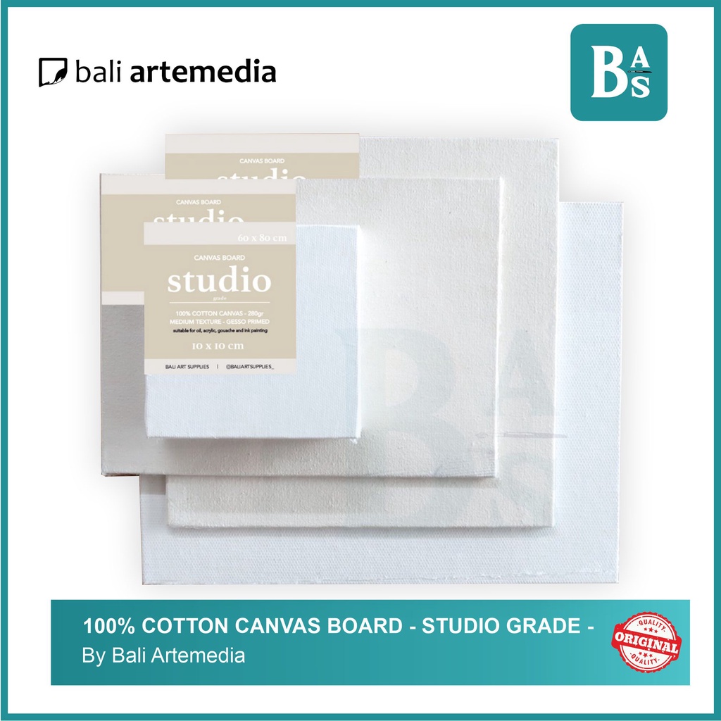 

Bali Art Supplies - Kanvas Lukis Board Studio Grade - 100% Cotton