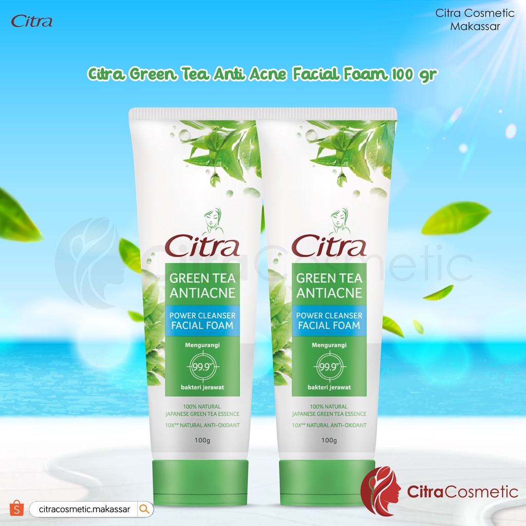 Citra Green Tea Facial Foam Carnation 100 Gr