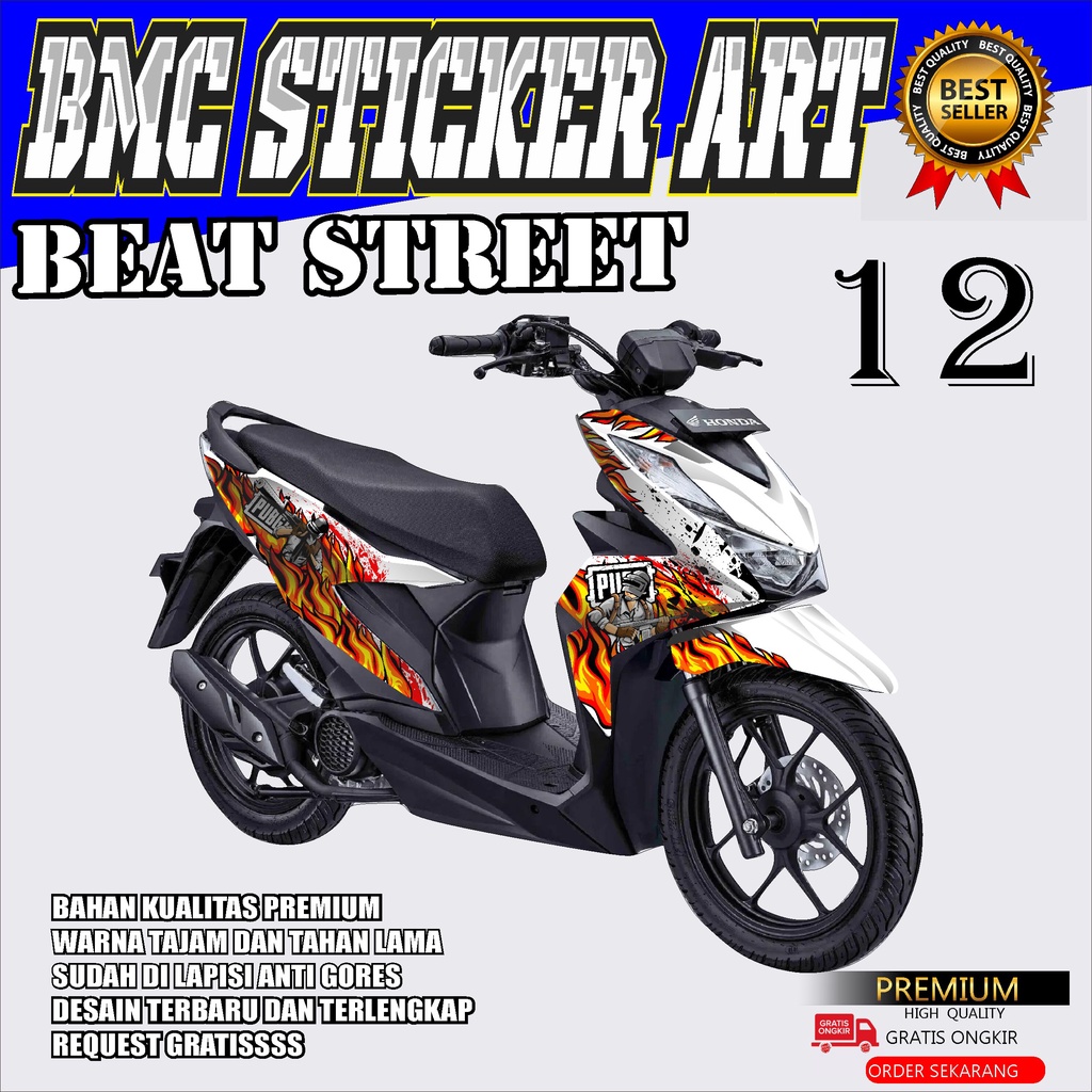 STICKER DECAL HONDA NEW BEAT 2020-2022 BEAT STREET/STICKER HONDA BEAT NEW