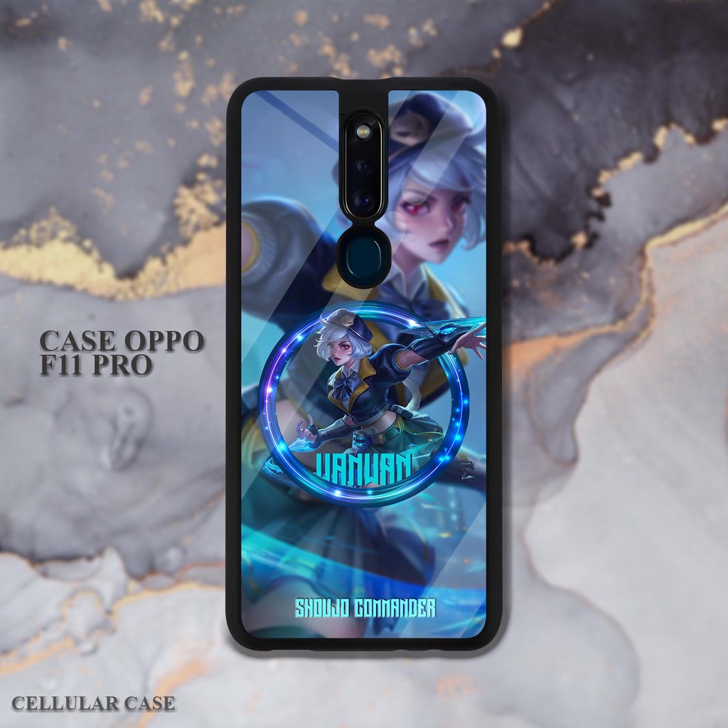 Case Glossy Oppo F11 | F11 Pro [CS19] Casing Kilau Hp oppo | Game Ml Mobile Legends Hayabusa Fanny W