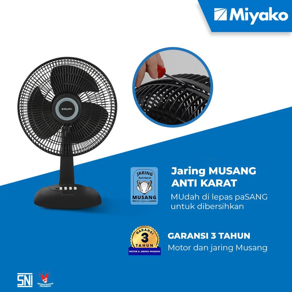 Miyako Desk.Fan &amp; Wall Fan 12 inch KAD 1228 HPL / KAD 1228HPL