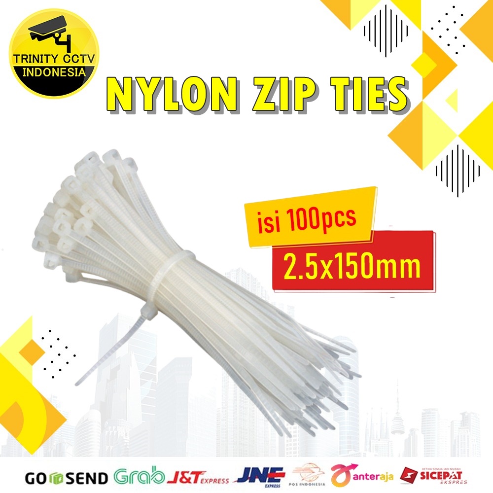 Kabel ties Cable ties 2.5x150mm isi 100Pcs