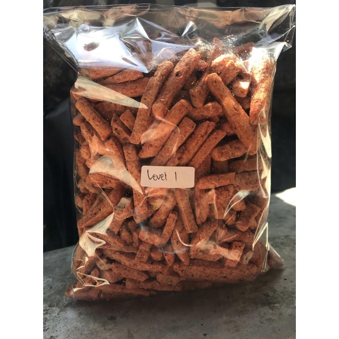 

hanya disini] basreng stick pedas 500gr level 1 basreng stik