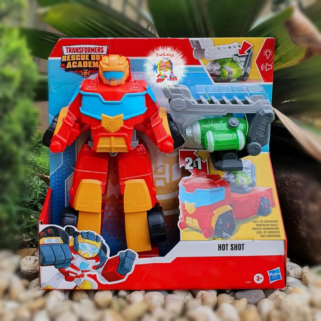 Transformers Rescue Bots Academy Rescue Hot Shot 2in1 Converting Robot