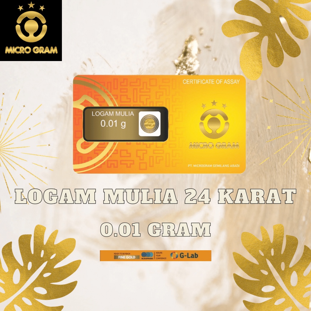 EMAS MICROGRAM 0.01gr LOGAM MULIA 24 KARAT ORIGINAL PRODUCT EMAS MINI minigram BABY GOLD