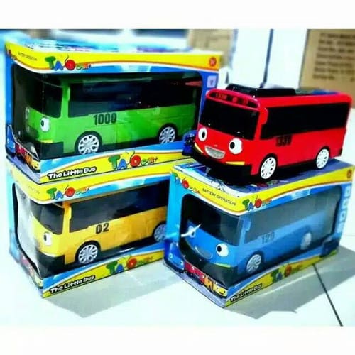 Mainan Bus Tayo Besar Lampu Led Musik Mainan Anak Free Batre