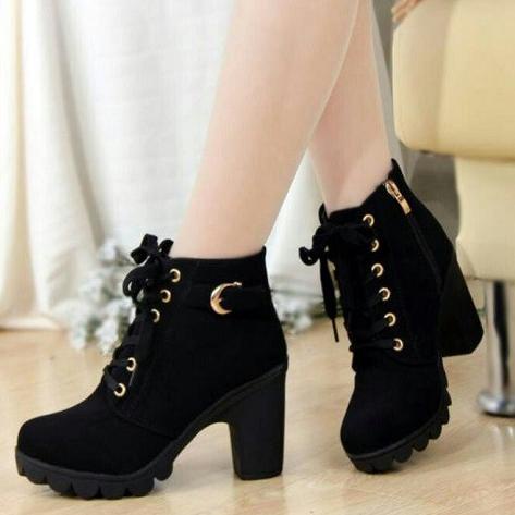 CHEKOUT Zora Sepatu Wanita Boots Ziver
