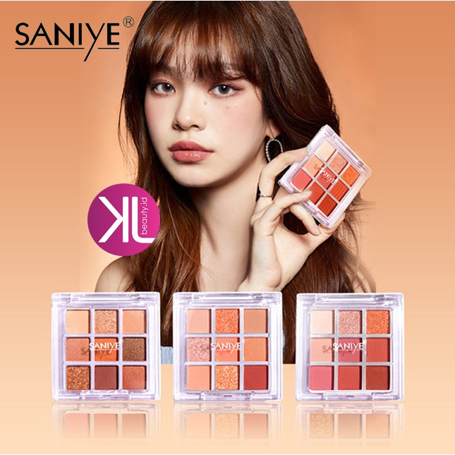 SANIYE BPOM 9 Colors Eyeshadow Palette Matte Shimmer E0925