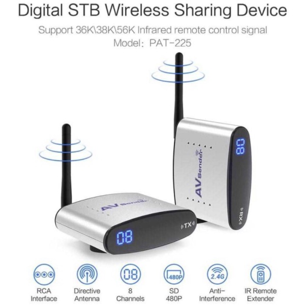 

Jual AV Sender Wireless Transmitter Receiver 2.4GHz 100M - PAT-225 Diskon