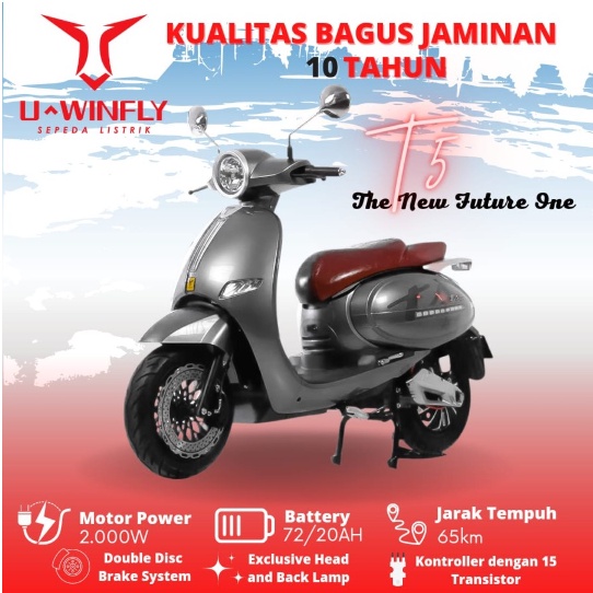Sepeda Motor Listrik UWinfly T5